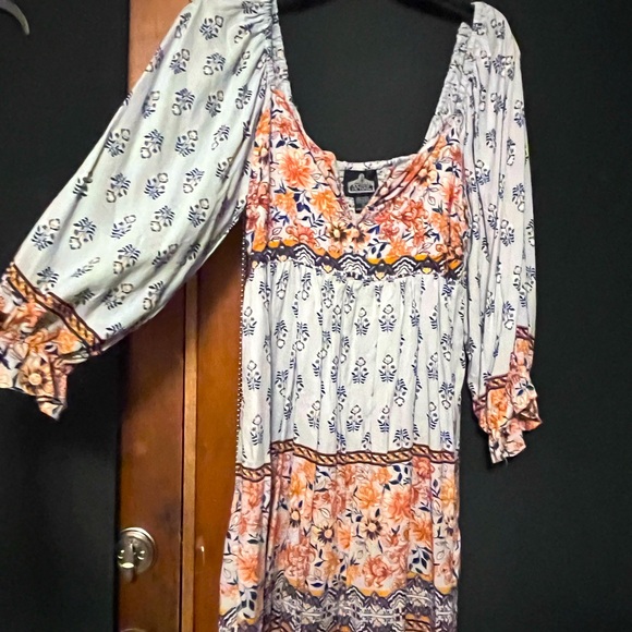 Boho long sleeve summer fall spring dress - Picture 1 of 2